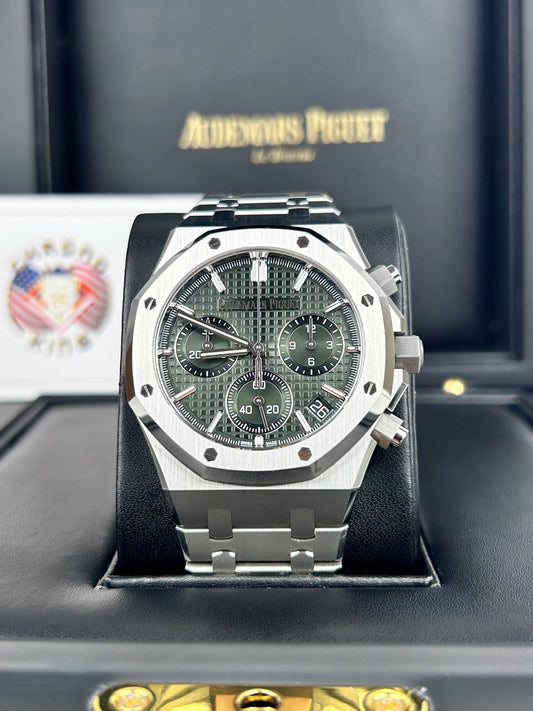 Audemars Piguet Royal Oak Chronograph - Green Dial - 2022 - 26240ST