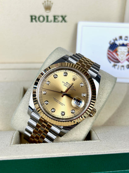 Rolex Datejust 41 - 126333 Champagne Diamond Dial - 2020