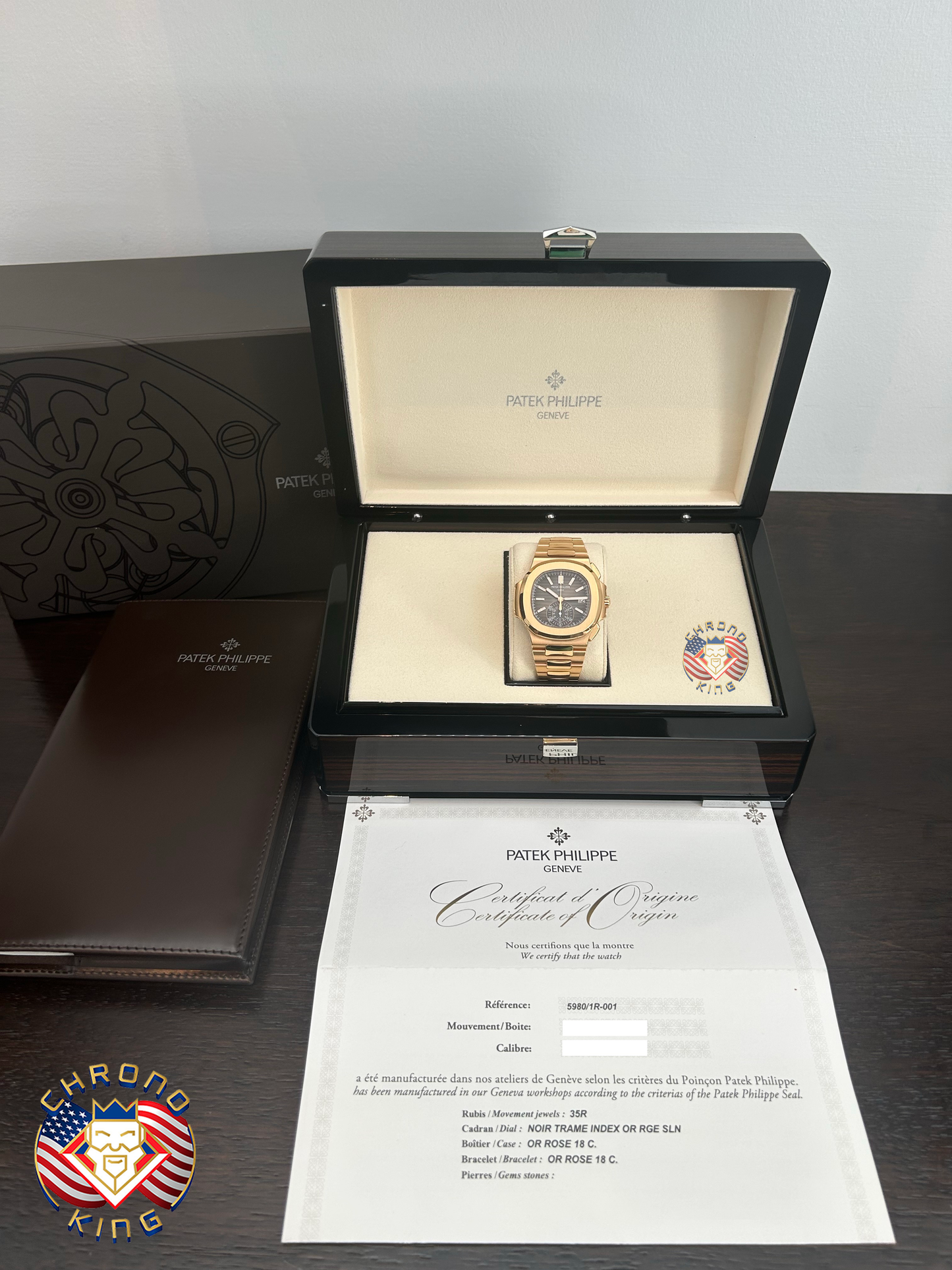 Patek Philippe Nautilus - 5980R - Rose Gold - 2018 - Brown Dial