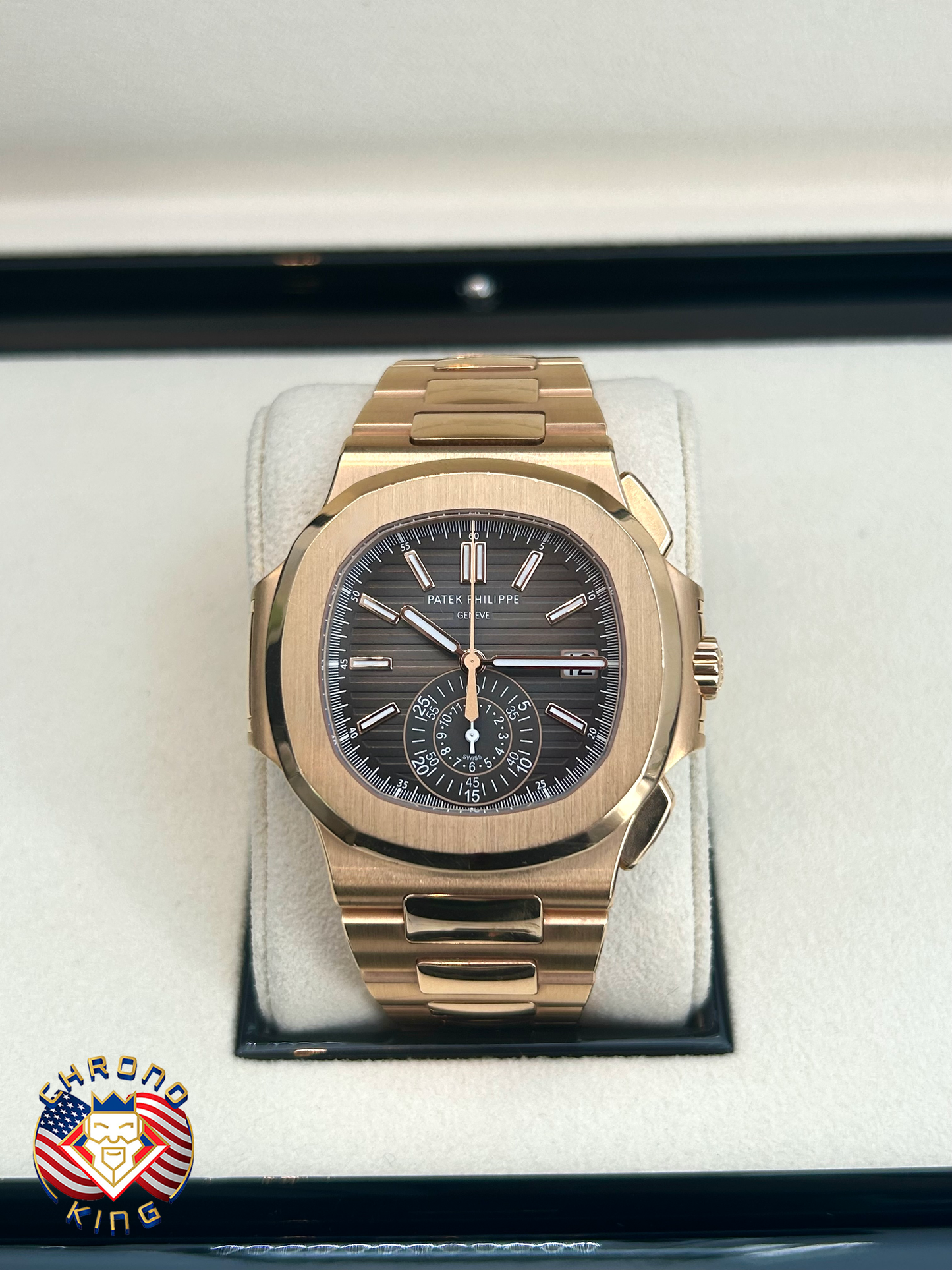 Patek Philippe Nautilus - 5980R - Rose Gold - 2018 - Brown Dial