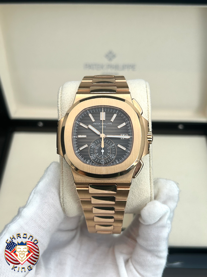 Patek Philippe Nautilus - 5980R - Rose Gold - 2018 - Brown Dial